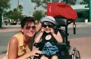 lessons  SMA News Today  A color photo from two decades ago of a very young Halsey with her mom at Disney World. 