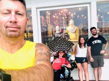 Travel with SMA | SMA News Today | Halsey's family poses for a selfie on Disney's Boardwalk.