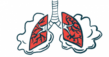 A pair of lungs breathing is illustrated.